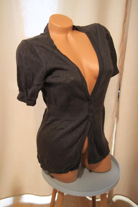 Tmavo šedý kardigan, m/l, esprit,m