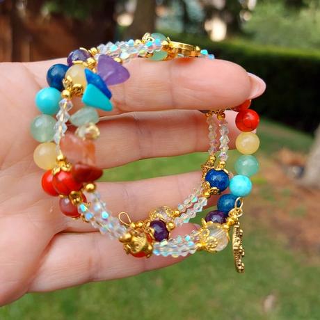 Čakrový náramok z minerálov - v harmónii, 