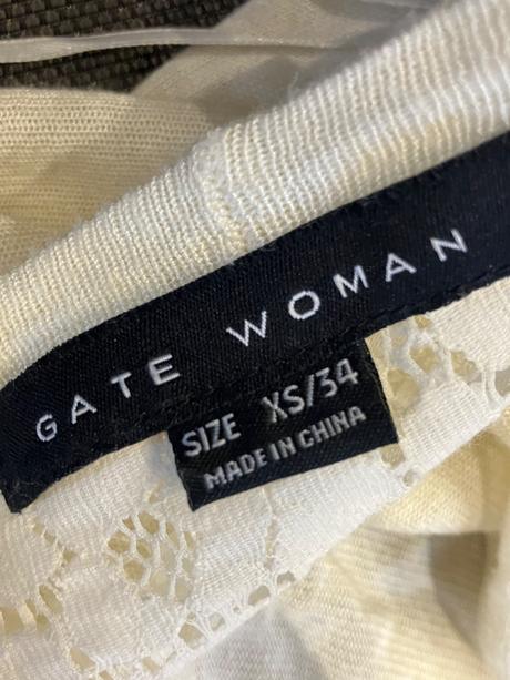 Dámsky kardigán s čipkou maslový gate (xs), gate,xs