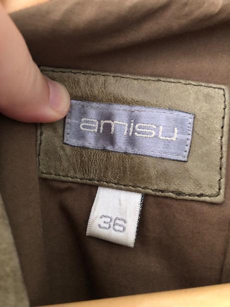 Štýlová kožená bunda, amisu,36