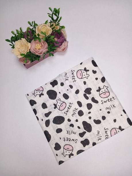 Bavlnená plienka kravička,