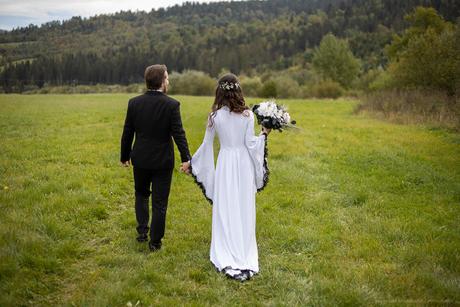 Svadobné šaty viktoriánsky štýl/gotic, s