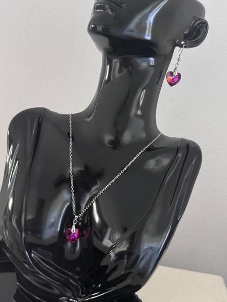 Set náušnice + retiazka s príveskom,