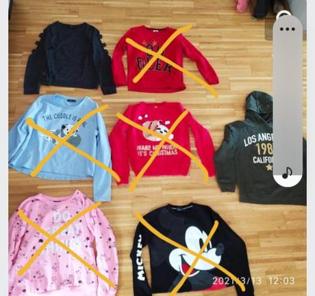 Zanovné mikiny a pulóvre v.158/164, cena iba 3e/ks, 158