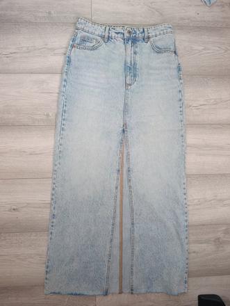 Sukňa jeans, stradivarius,s