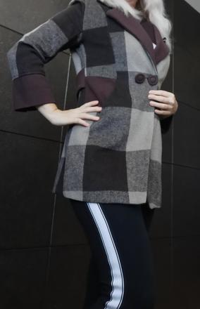 Kabátik kockovany, m