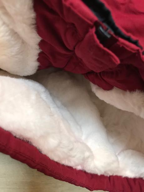 Vínovočervená bundička s teplým kožúškom, topomini,92