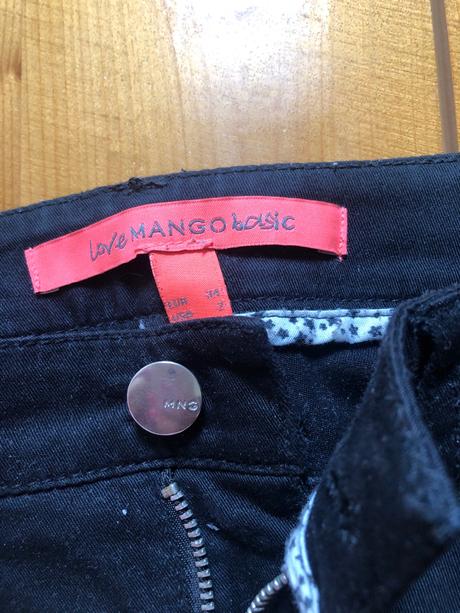 Predám cierne nohavice, mango,s