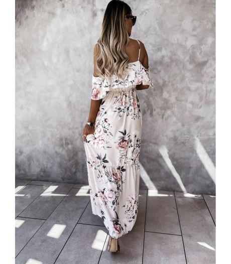 Letne maxi saty kveta, s