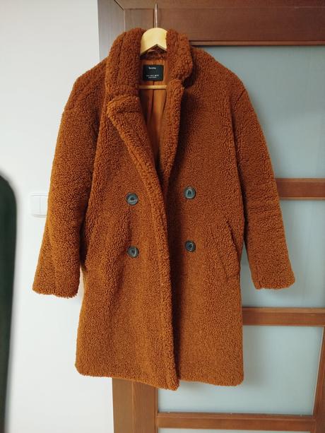 Teddy kabát, bershka,m