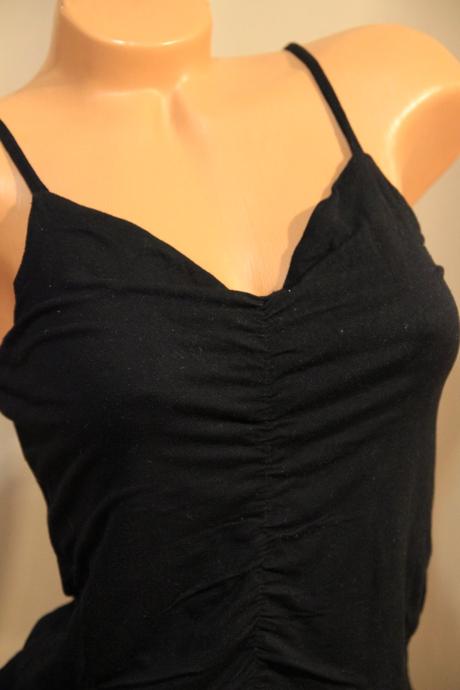 Čierny viskózový body top, even&odd, s