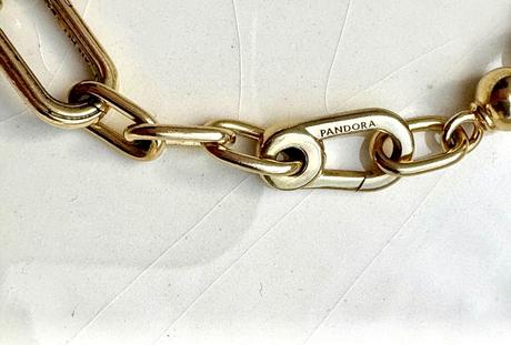 Pandora me pozlátený náramok s príveskom, pandora