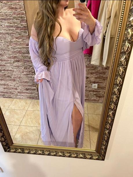 Bledofialové šaty, xl