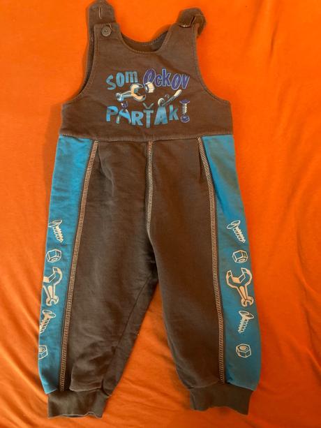 Chlapčenské nohavice na traky tzv. trakáče, 80