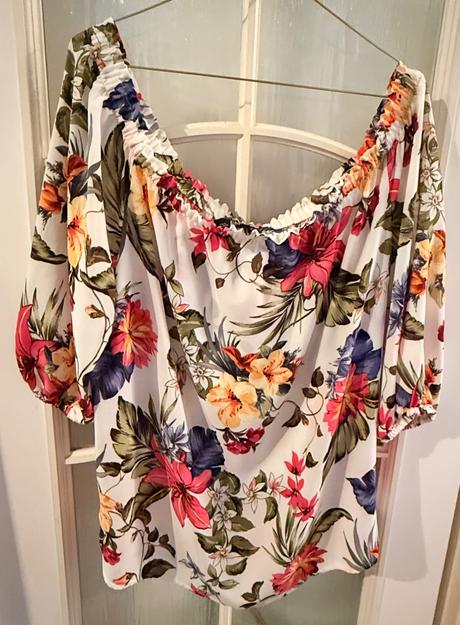 Kvetovaná blúzka, f&f,xl