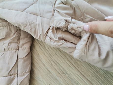 Dievčenska krémová zimná bunda, f&f,80