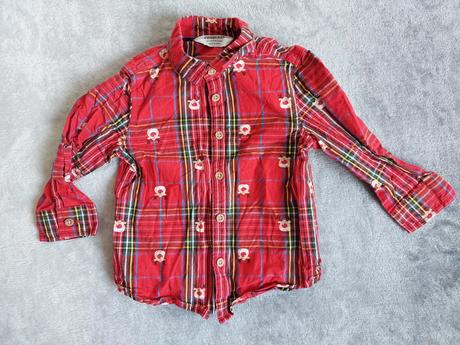 Vianočná károvaná košeľa veľ.86, 86