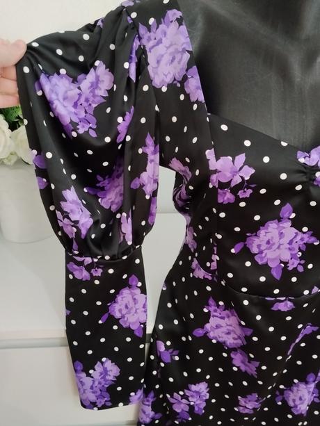 Luxusné bershka šaty s balónovými rukávmi, bershka,l