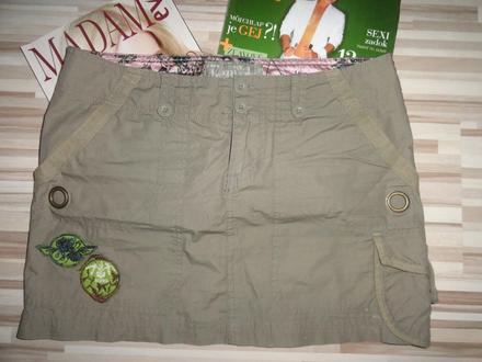 Army-vojenská sukňa, kenvelo,m