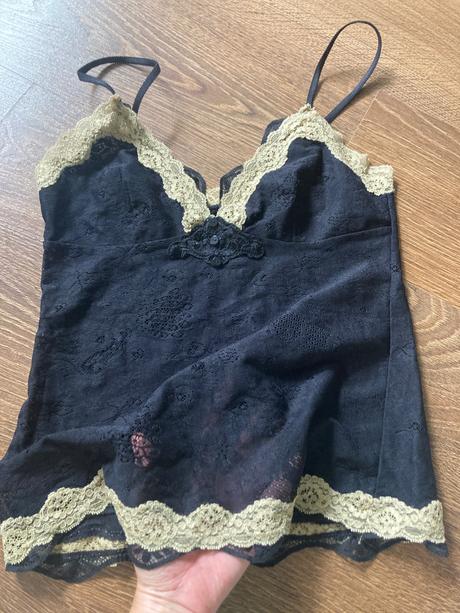 Tričko čipkové, mango,s