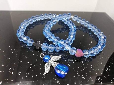 Náramok + anjelik na kľúčenku alebo symple náramok,
