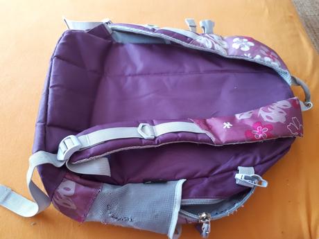 2ks fialove rovnake ruksaky skolske tasky grace, 