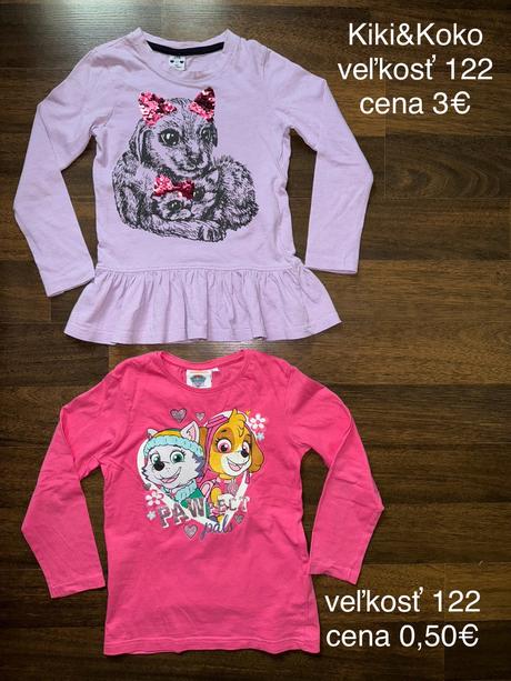 Tričká dlhý rukáv, 122