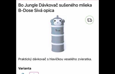 Dávkovač sušeného mlieka, 