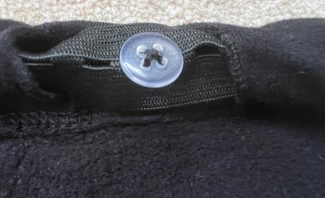 Čierne mierne zateplené legíny, h&m,128