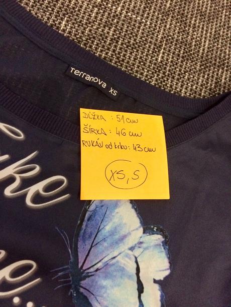 Tmavomodrá blúzka, terranova,xs