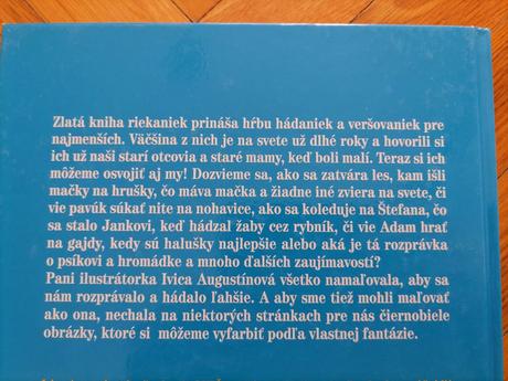 Zlatá kniha riekaniek-1x prečítaná-top stav,