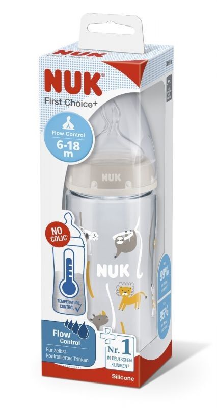 Nuk fc+ fľaša s kontrolou teploty 300 ml, 6-18m, nuk