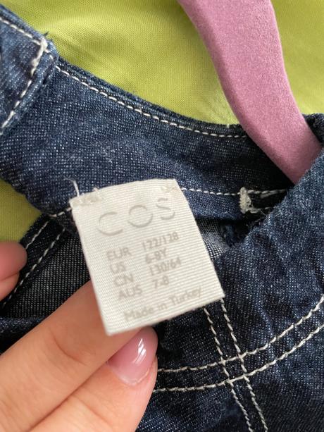 Saty cos, tmavomodre, vel. 122-128/6-8r.,top stav, cos,122