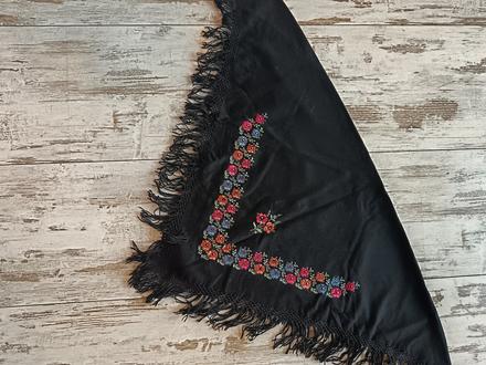 Folklórna ľudová šatka, jedinečná, obojstranná, 