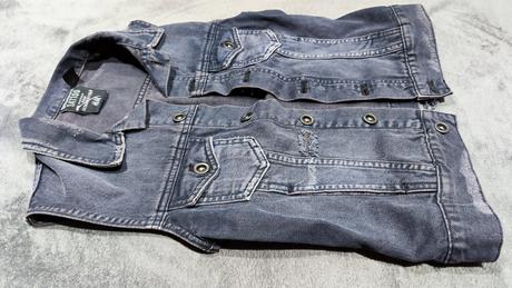 Šedá potrhaná vesta, h&m,xs