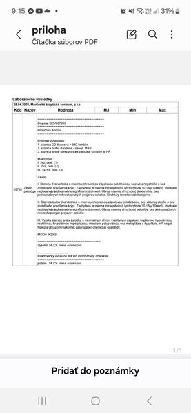 Čo znamenajú moje výsledky?