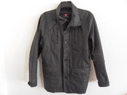 Pekná pánska čierna koženková bunda, cropp, veľ.m, m