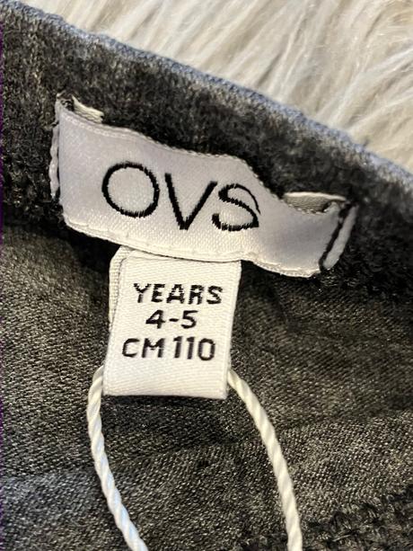 Dievčenské legíny sivé melírované ovs (4-5 r.), ovs,110