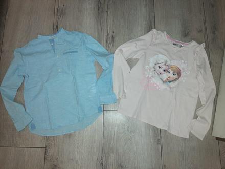 Košeľa a tričko frozen 134/140, 140–152