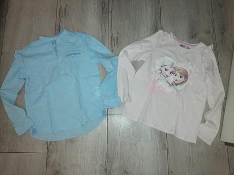 Košeľa a tričko frozen 134/140, 140–152