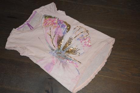 Nadherne tricko s flitrovanym motylom 4-8r., next,122