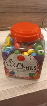 Drevené korálky,