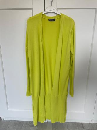 Neónovo-žltý kardigan, l