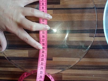 Skleneny tanier - svietnik,