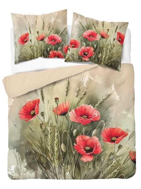 Francúzske obliečky vlčí mak 220/200, 2x70/80,