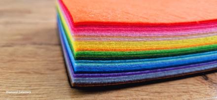 Filc 1 mm - 15 x 15cm - mix 40 farieb, 