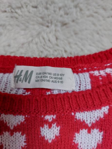 Vianočné pulóvre, h&m,134