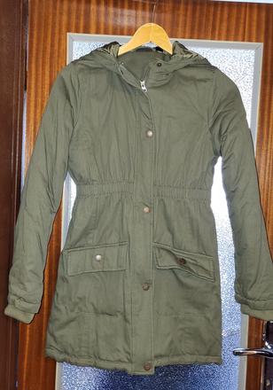 Dievčenská khaki parka veľ. 158, pepperts,158