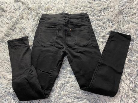 Dievčenské čierne rifle, h&m,158