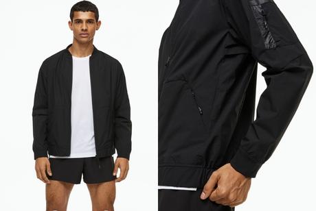 Bežecká bunda hm move čierna, h&m,l